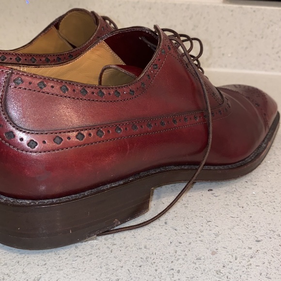 Louis Vuitton Brogue Shoes Burgundy - Picture 8 of 15
